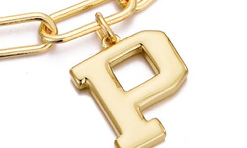 Adornia Initial Charm Pendant Necklace In Gold