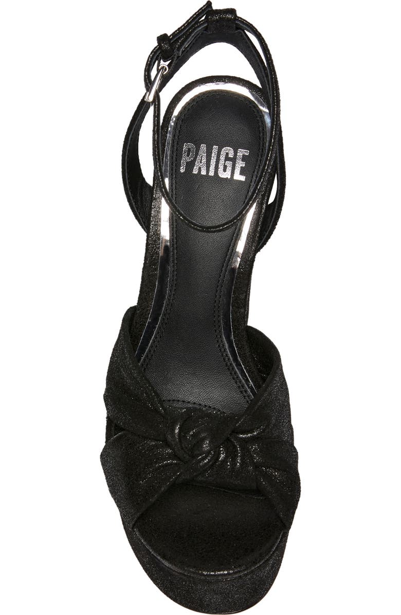 PAIGE Carter Ankle Strap Peep Toe Platform Sandal, Alternate, color, Black