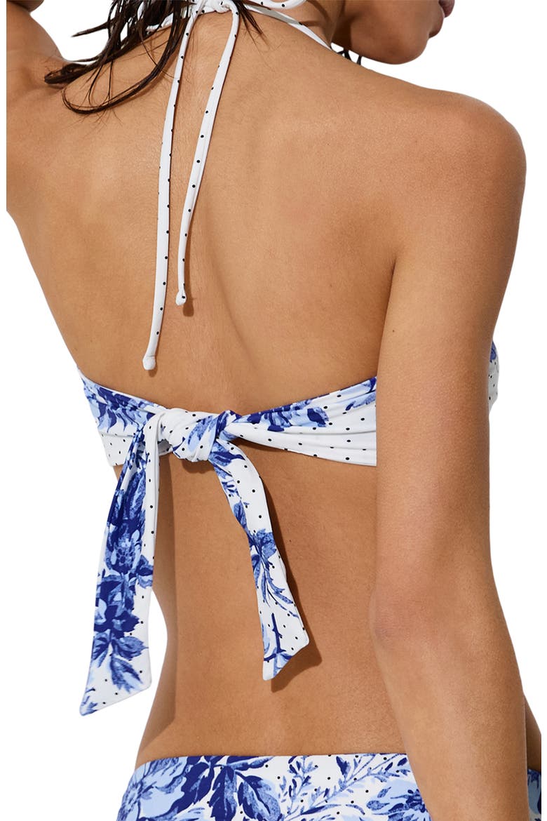 Johannah Bikini Top, Alternate, color, BLUE/ IVORY