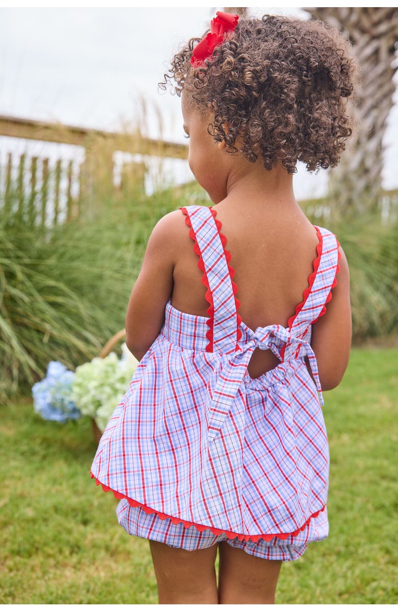 Little English Kids' Evie Bloomer Set Blend, Alternate, color, Patriotic Plaid