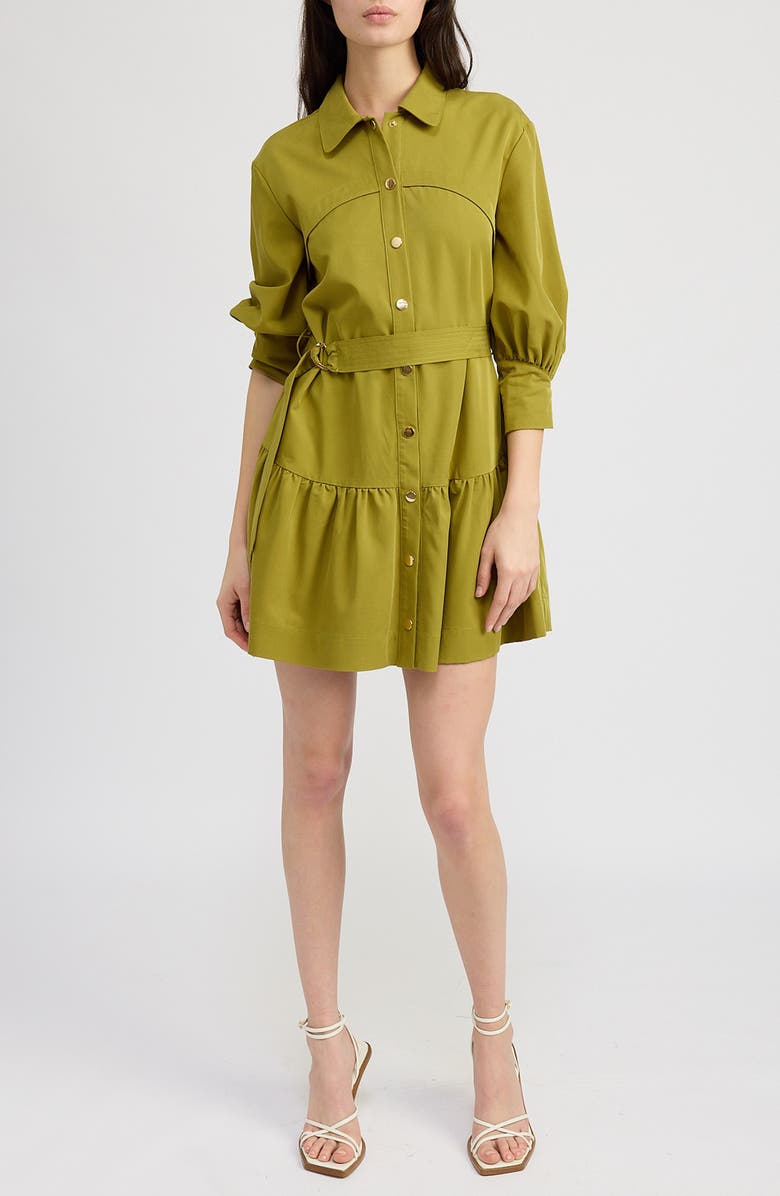 En Saison Carter Mini Shirtdress, Main, color, 