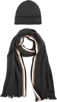 BOSS Henzo Beanie & Scarf Set