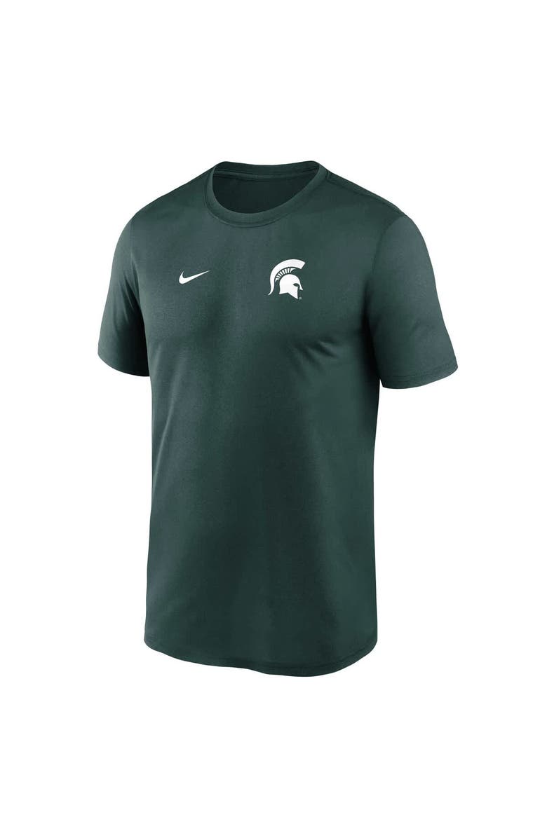 Nike Men's Nike Green Michigan State Spartans 2025 Sideline Small Logo Legend Performance T-Shirt, Alternate, color, 