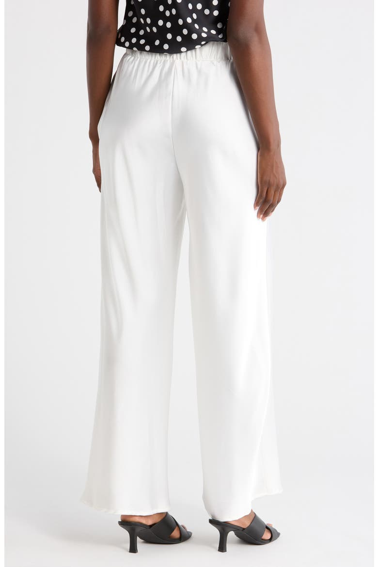 Satin Wide Leg Pants, Alternate, color, WHITE