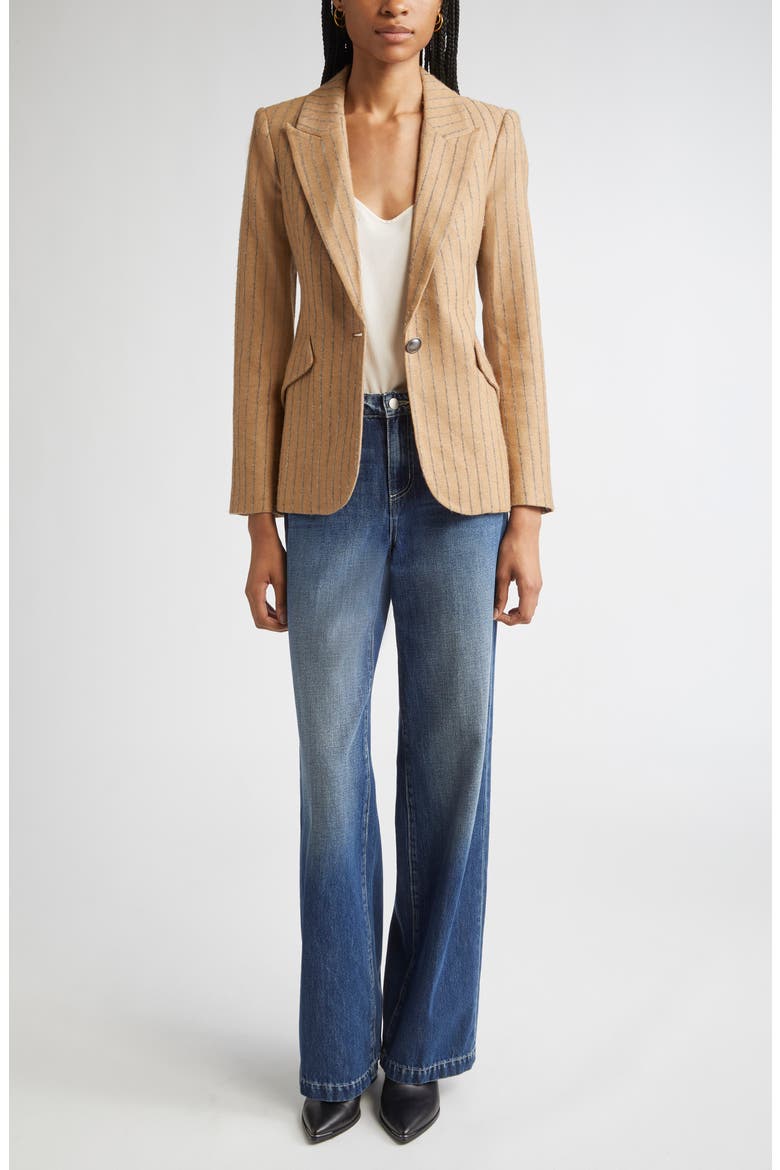Chamberlin Charcoal Stripe Blazer, Alternate, color, TAN CHARCOAL STRIPE
