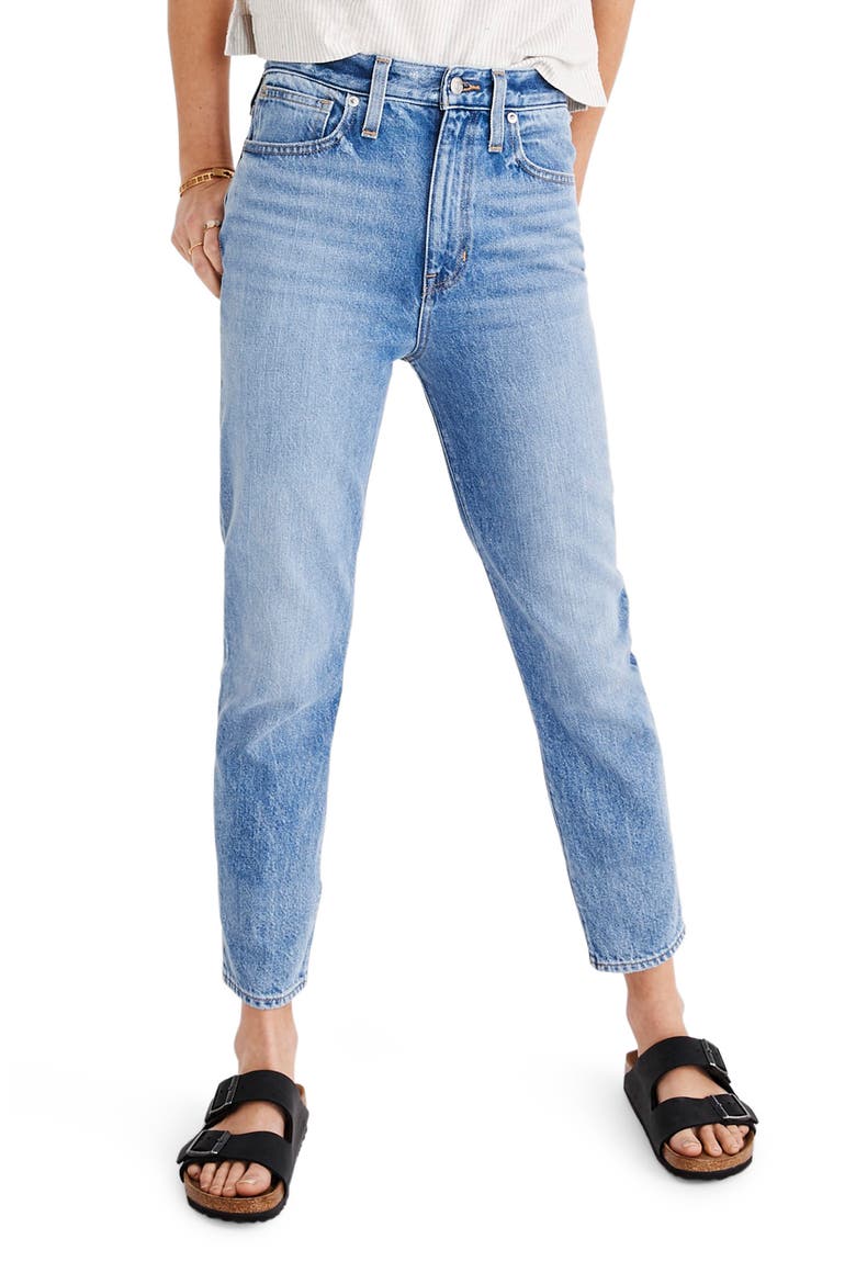 The Momjean High Waist Jeans, Main, color, MELVA