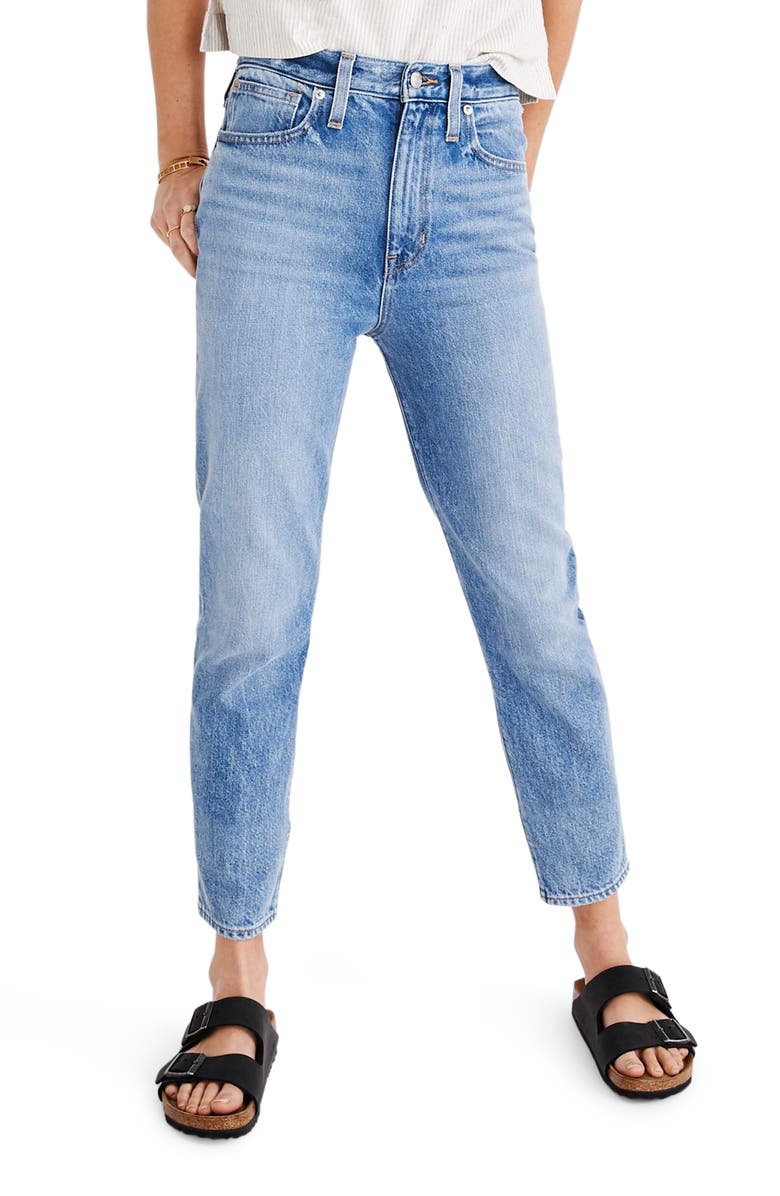 Madewell The Momjean High Waist Jeans, Main, color,