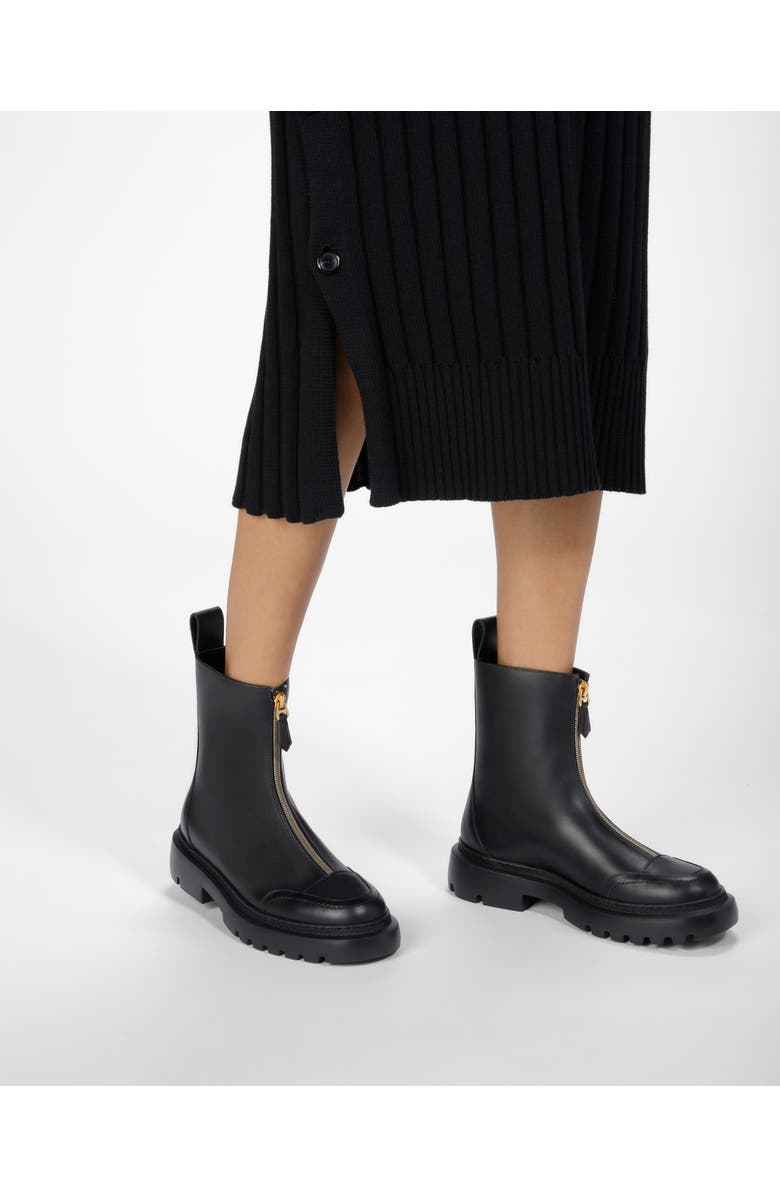 Bally Giuli Leather Booties, Alternate, color, Black