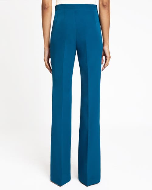 Santorelli Flare-leg Techno Crepe Pants In Aquamarine