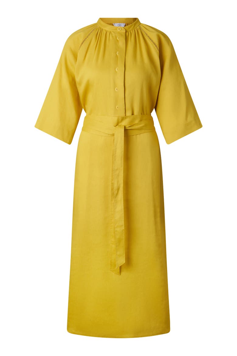 Linen Mix Dress Catelyn, Main, color, Yellow