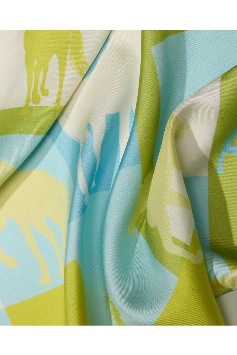 Cavalier Silk Pocket Square, Alternate, color, Sky Blue