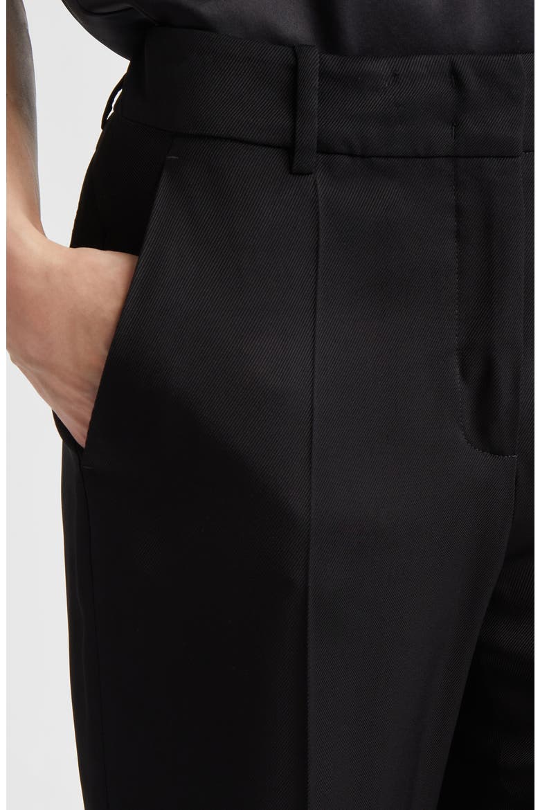 Straight Leg Tuxedo Pants, Alternate, color, BLACK