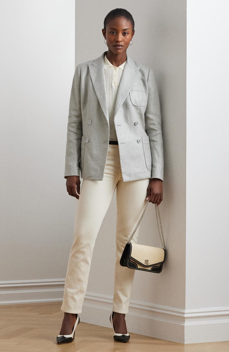 Lauren Ralph Lauren Pointelle Polo, Alternate, color, Mascarpone Cream