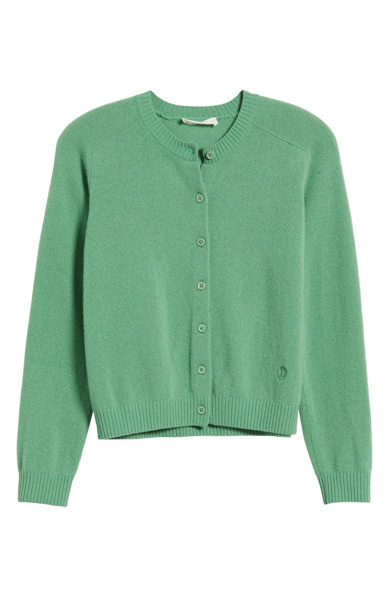 DÔEN Claudine Cashmere Cardigan, Alternate, color, Light Kelly Green
