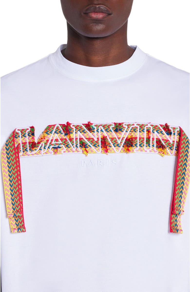 Lanvin CURB LACE LANVIN OVERSIZED T-SHIRT, Alternate, color, 