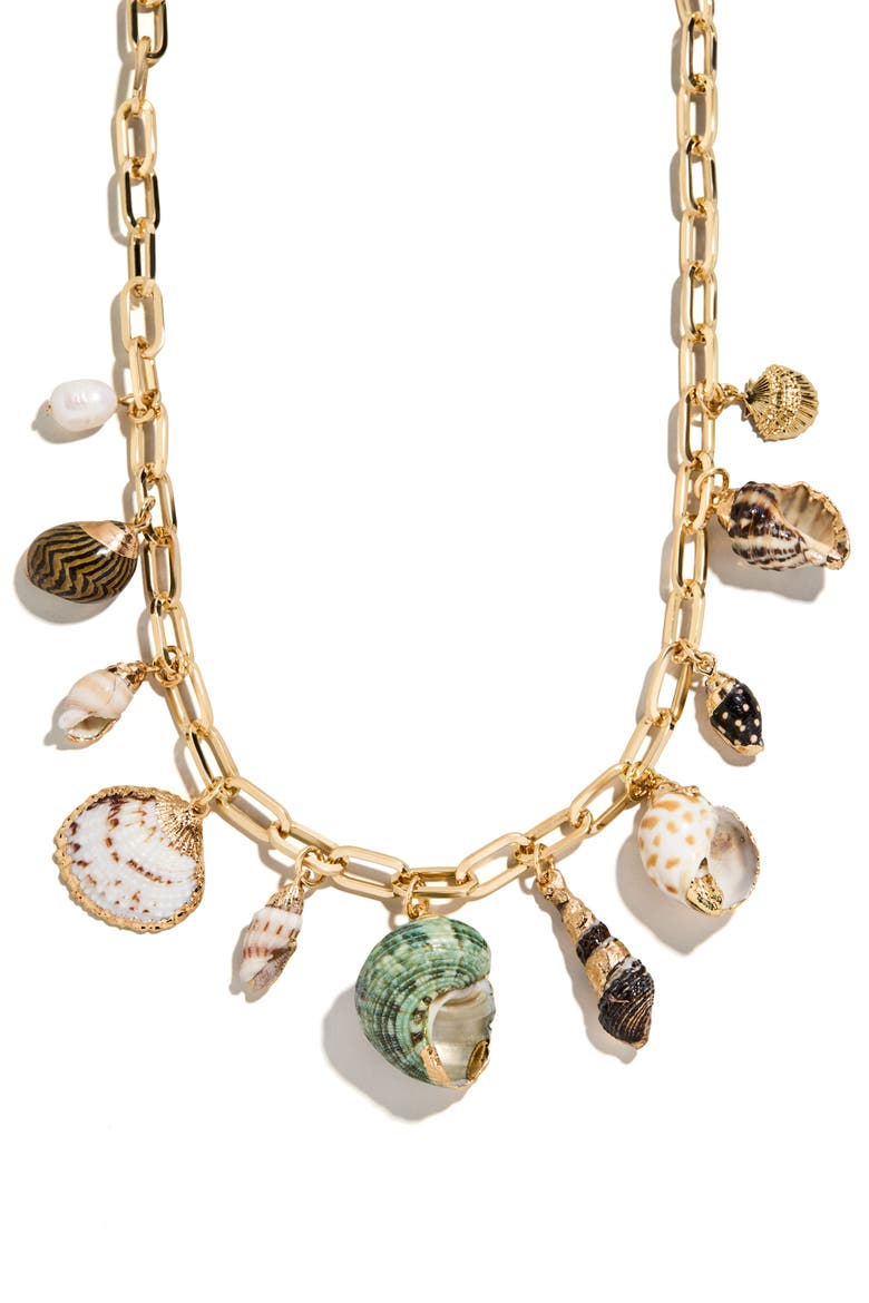 All At Sea Charm Necklace, Alternate, color, GOLD MULTI