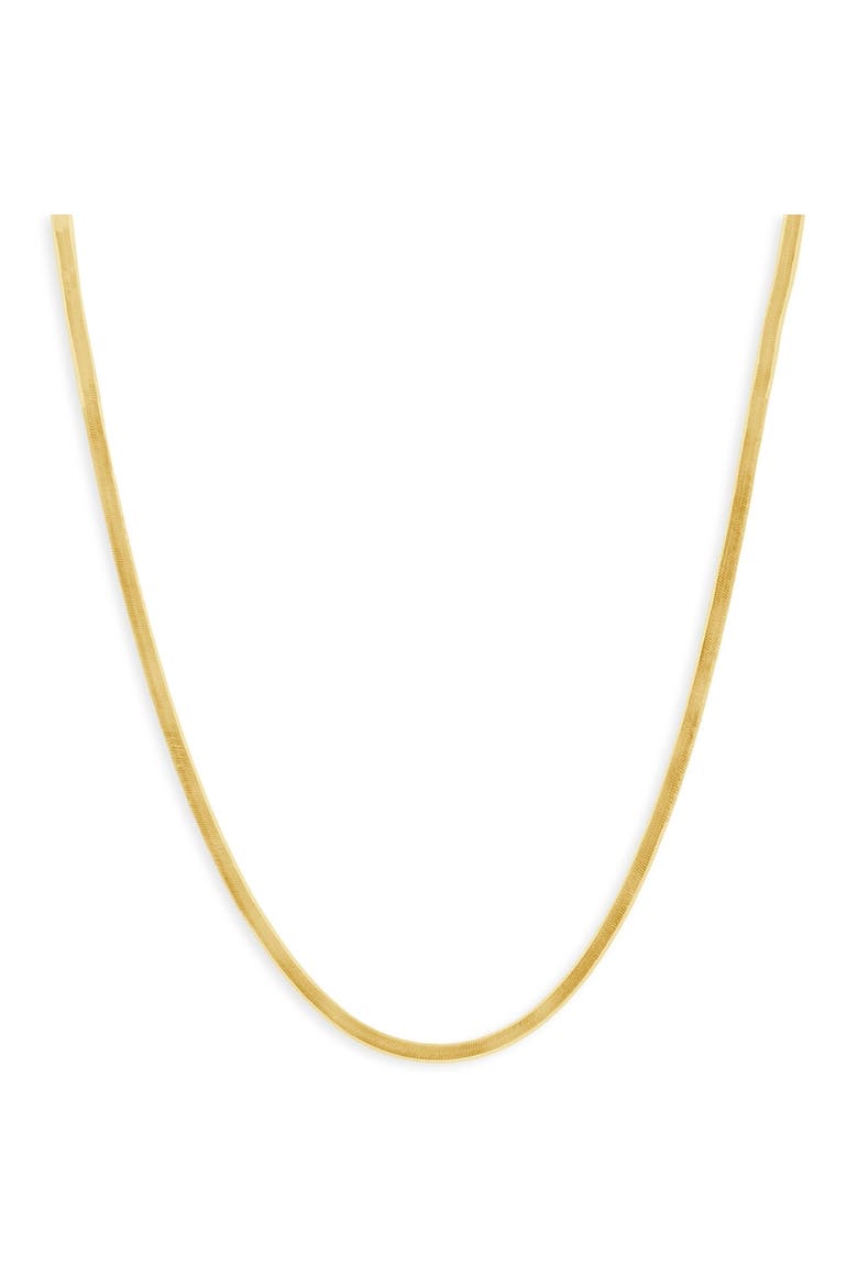 14k Gold Herringbone Necklace Women's 16-18" Chain, Main, color, Yellow Gold