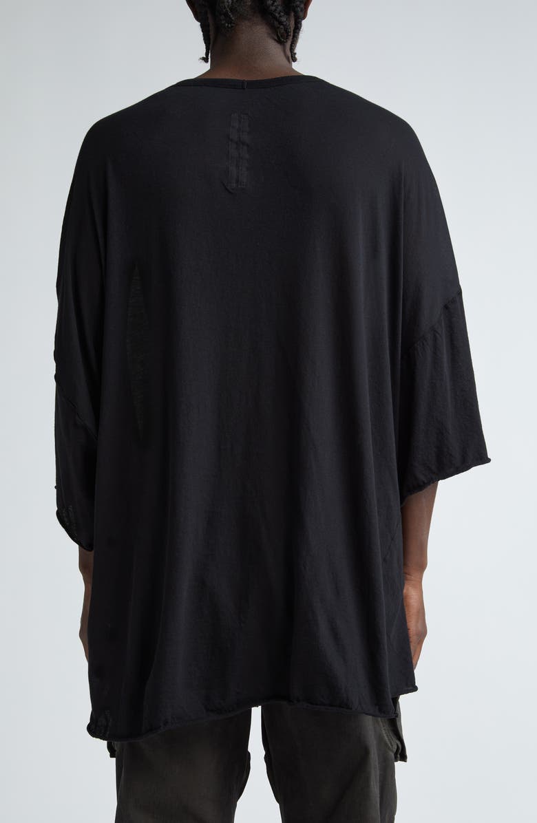Rick Owens Tommy Oversize T-Shirt, Alternate, color, Black