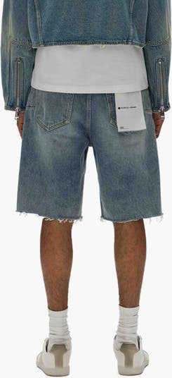P059 Cast Iron Cutoff Denim Shorts