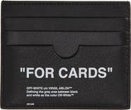 Off-White Quote Leather Card Case