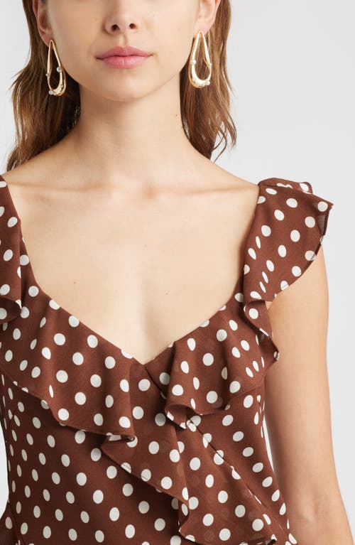 Chelsea28 Ruffle Midi Dress In Multi
