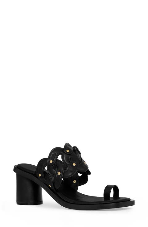 Studded Toe Loop Sandal (Women)