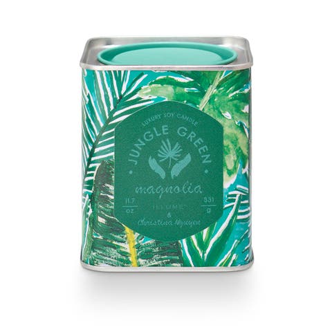ILLUME Sun Terrace Magnolia Printed Tin Candle