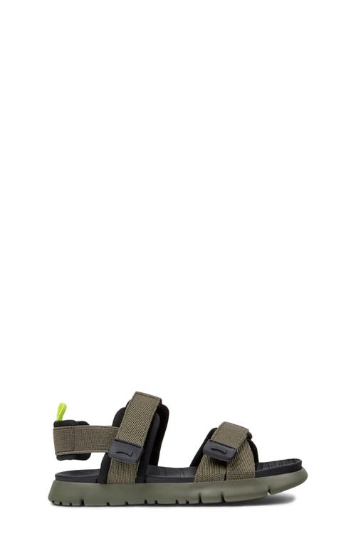 Camper Kids' Oruga Sandal In Medium Green