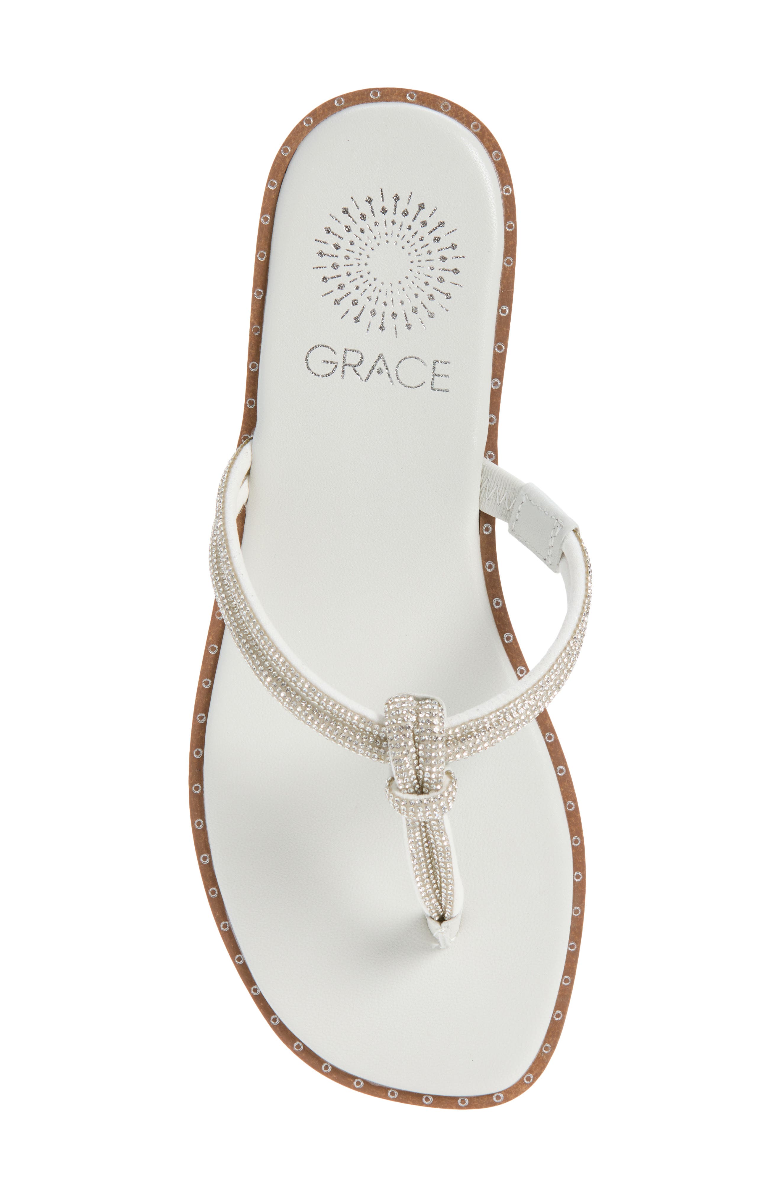 Grace Footwear <p>Maldives Flip Flop (Women)</p>, Alternate, color, Clear/ White