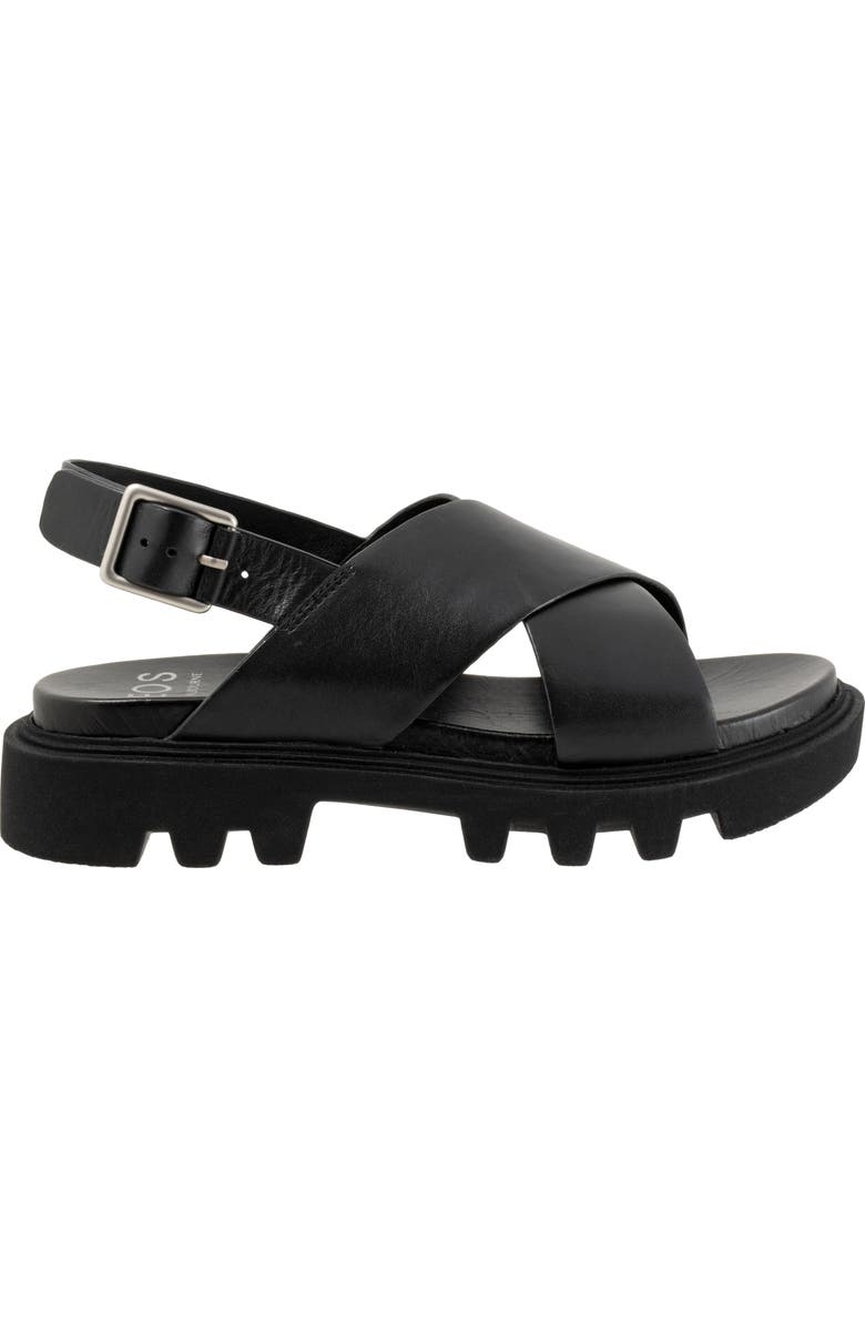 EOS FOOTWEAR Flighty Slingback Platform Sandal, Alternate, color, Black