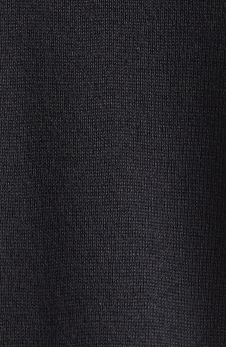 FERRAGAMO Colorblock Long Sleeve Virgin Wool Sweater Dress, Alternate, color, White/ Black