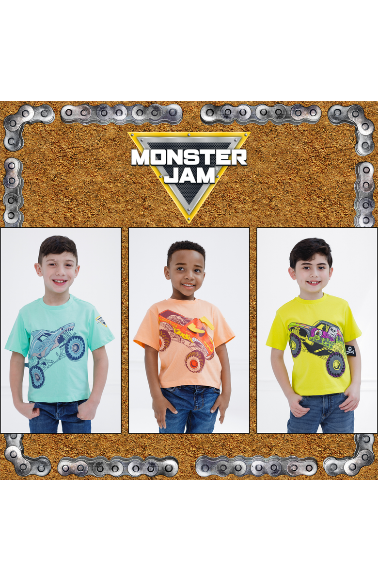 Monster Jam Novelty 3D Graphic T-Shirt, Alternate, color, Turquoise Megalodon