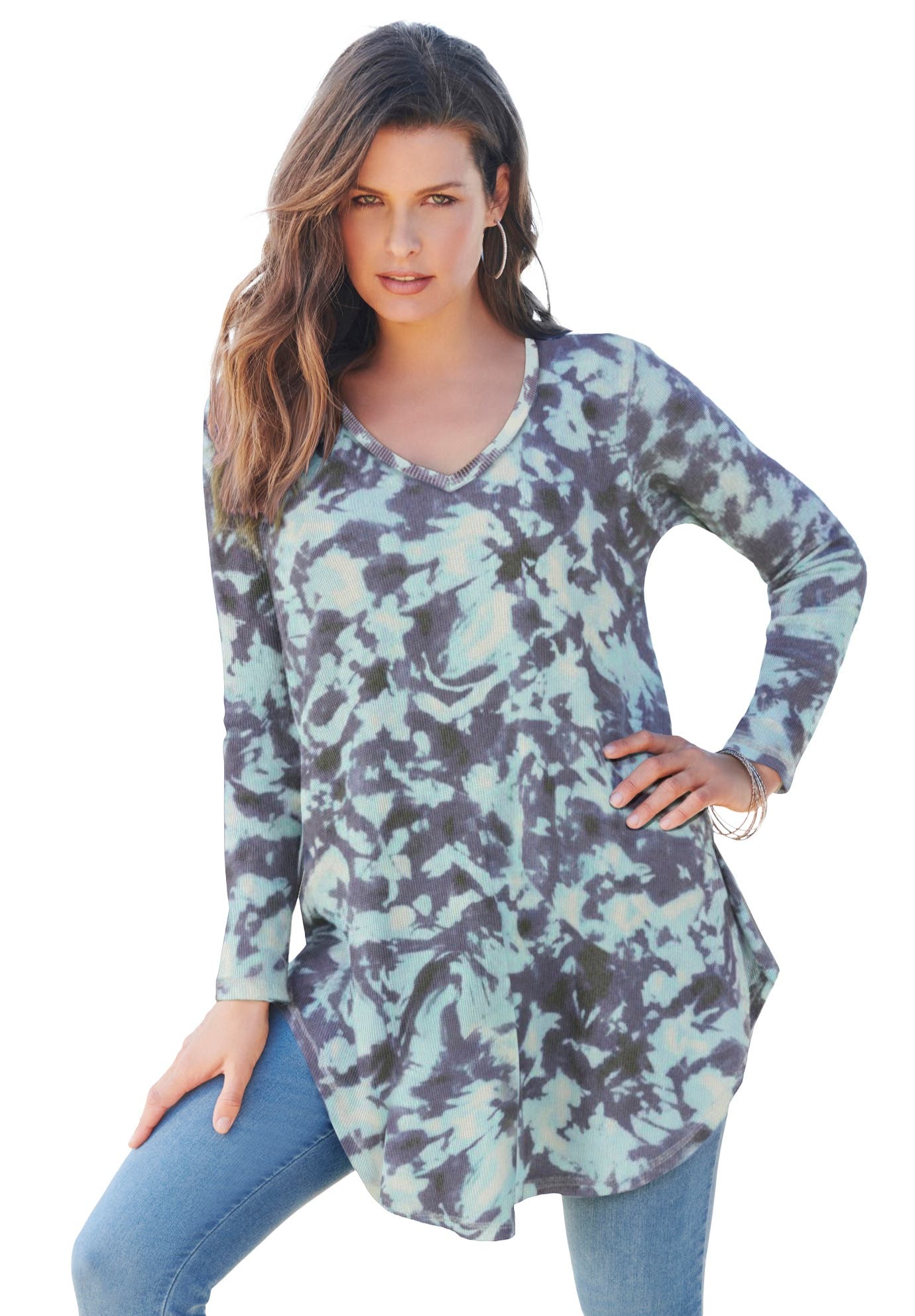 INDIGO ABSTRACT TIE DYE