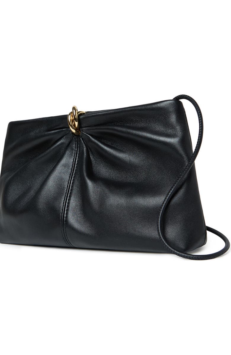 Loeffler Randall Corrine Leather Shoulder Bag, Alternate, color, Black