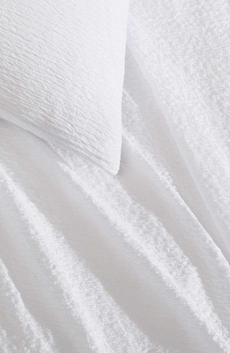 Calvin Klein Seersucker Comforter & Sham Set, Alternate, color, White