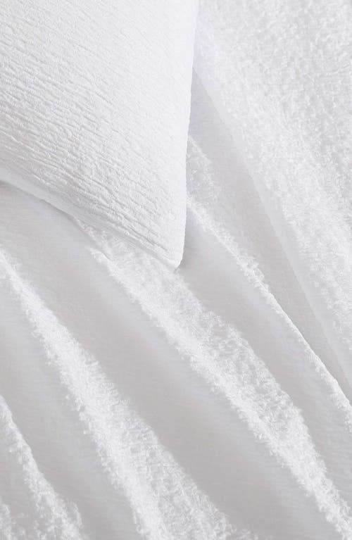 Calvin Klein Seersucker Comforter & Sham Set In White