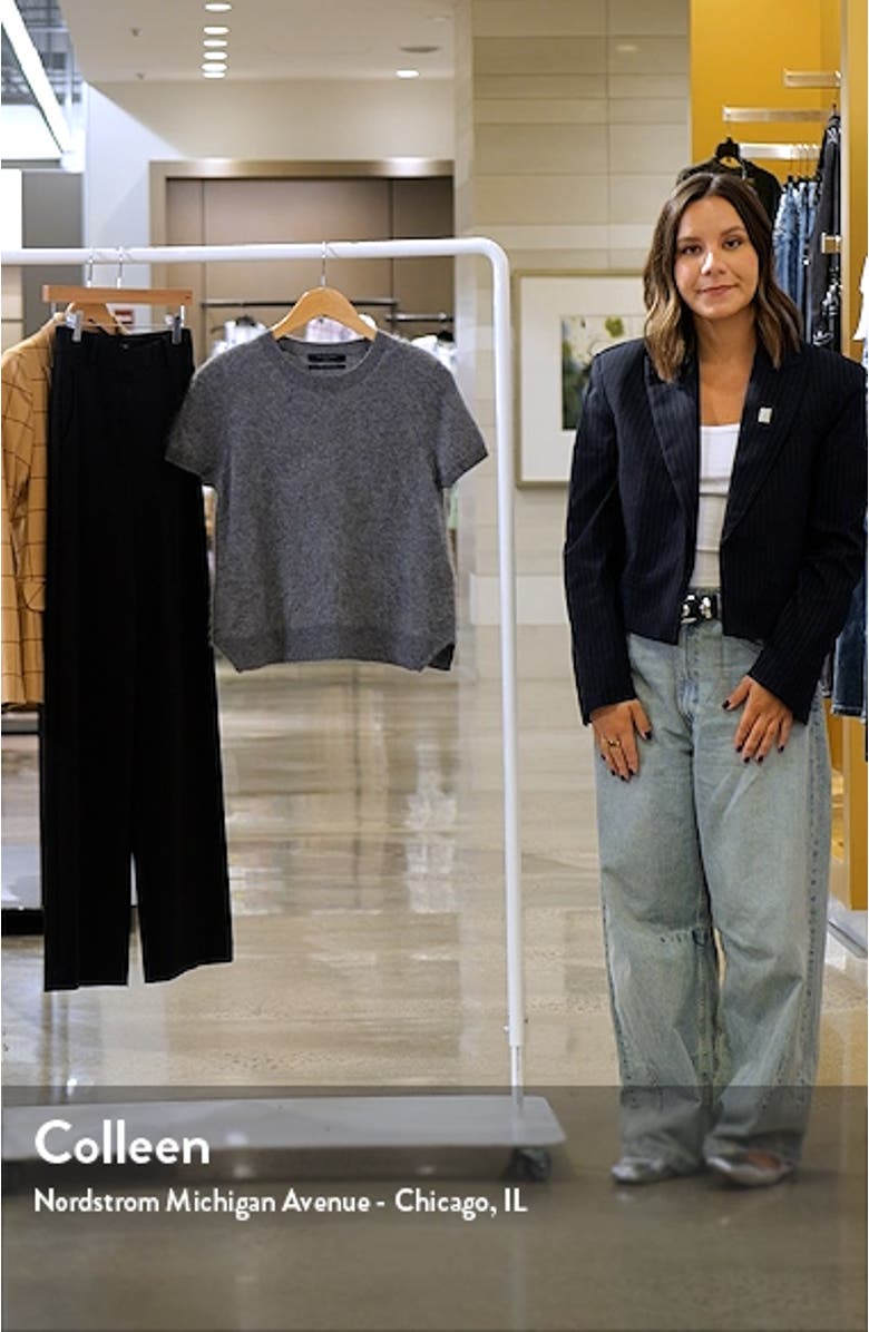 Rebel Short Sleeve Cashmere Sweater, sales video thumbnail