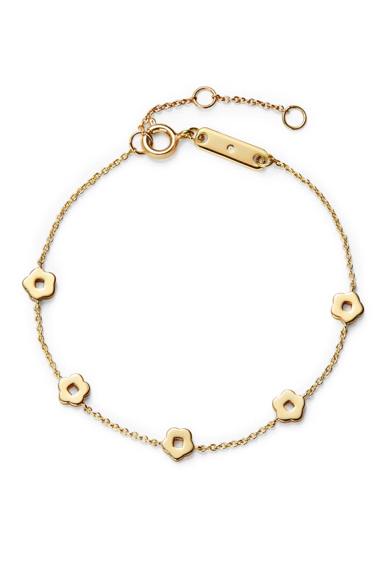 Flower bracelet - Rowena Bracelet, Main, color, Gold