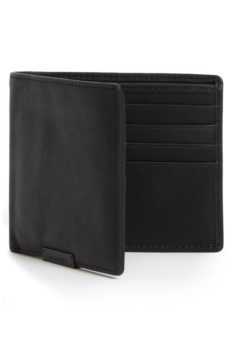 Attain Leather Cardholder, Alternate, color, BLACK