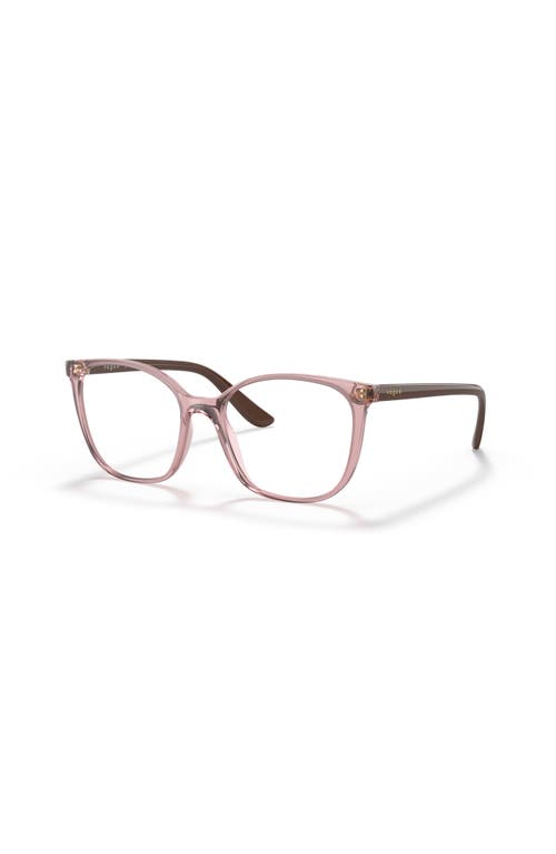 Vogue Eyewear 52mm Rectangle Optical Glasses In Pink