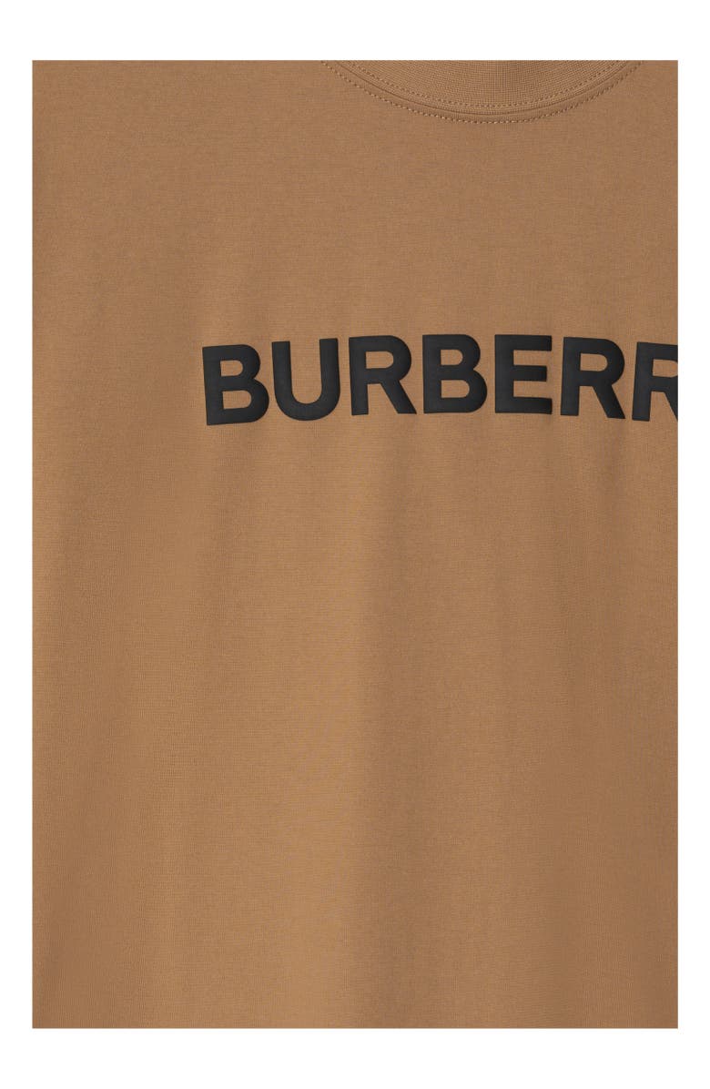 Burberry Logo Cotton T-shirt, Alternate, color, Camel