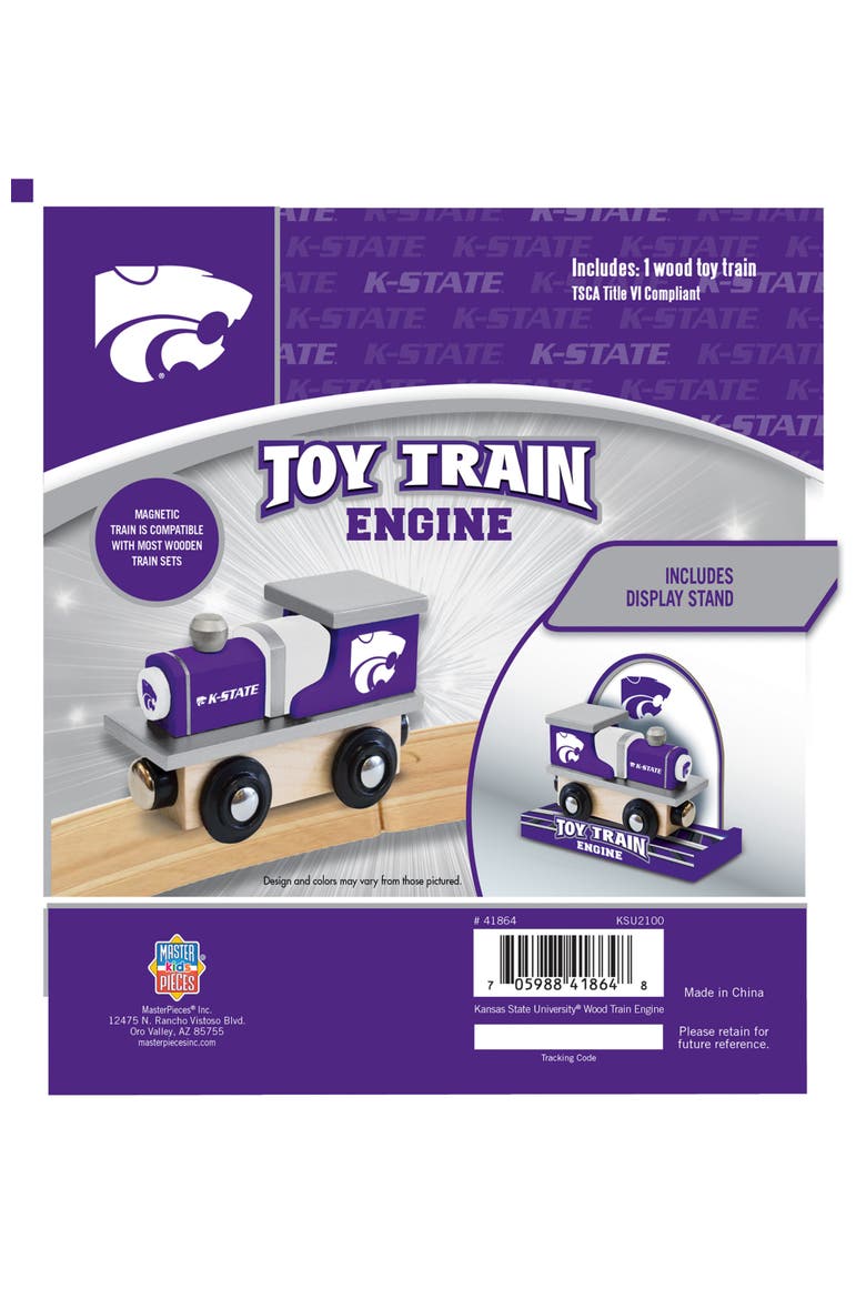 Kansas State Wildcats Toy Train Engine, Alternate, color, Multicolor