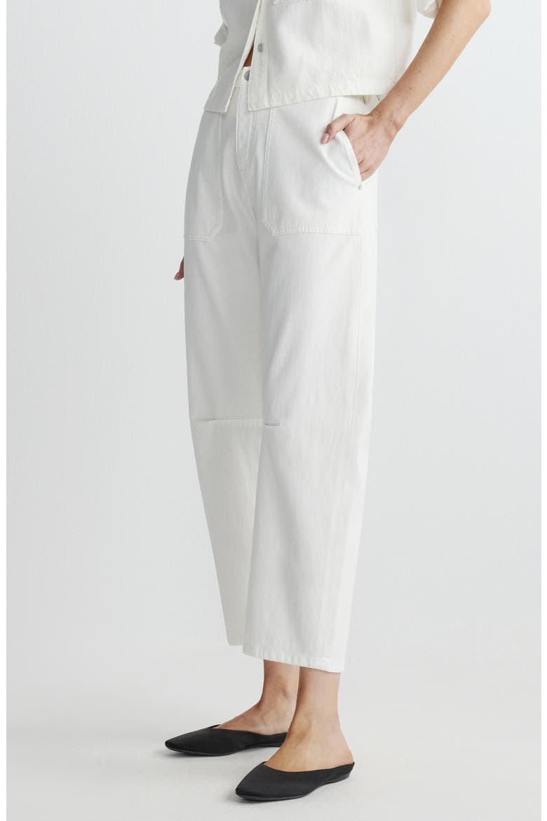 Bilie Easy High Rise Barrel Leg Pants, Alternate, color, WHITE