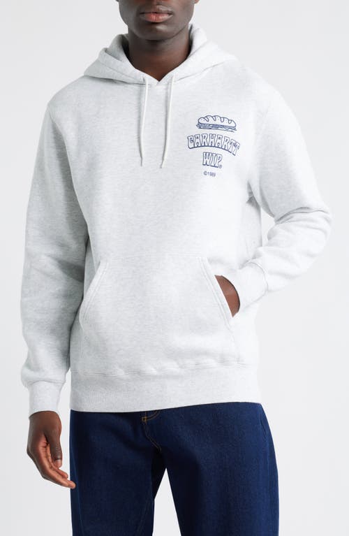 Carhartt Work In Progress Sandwich Graphic Hoodie In Gray