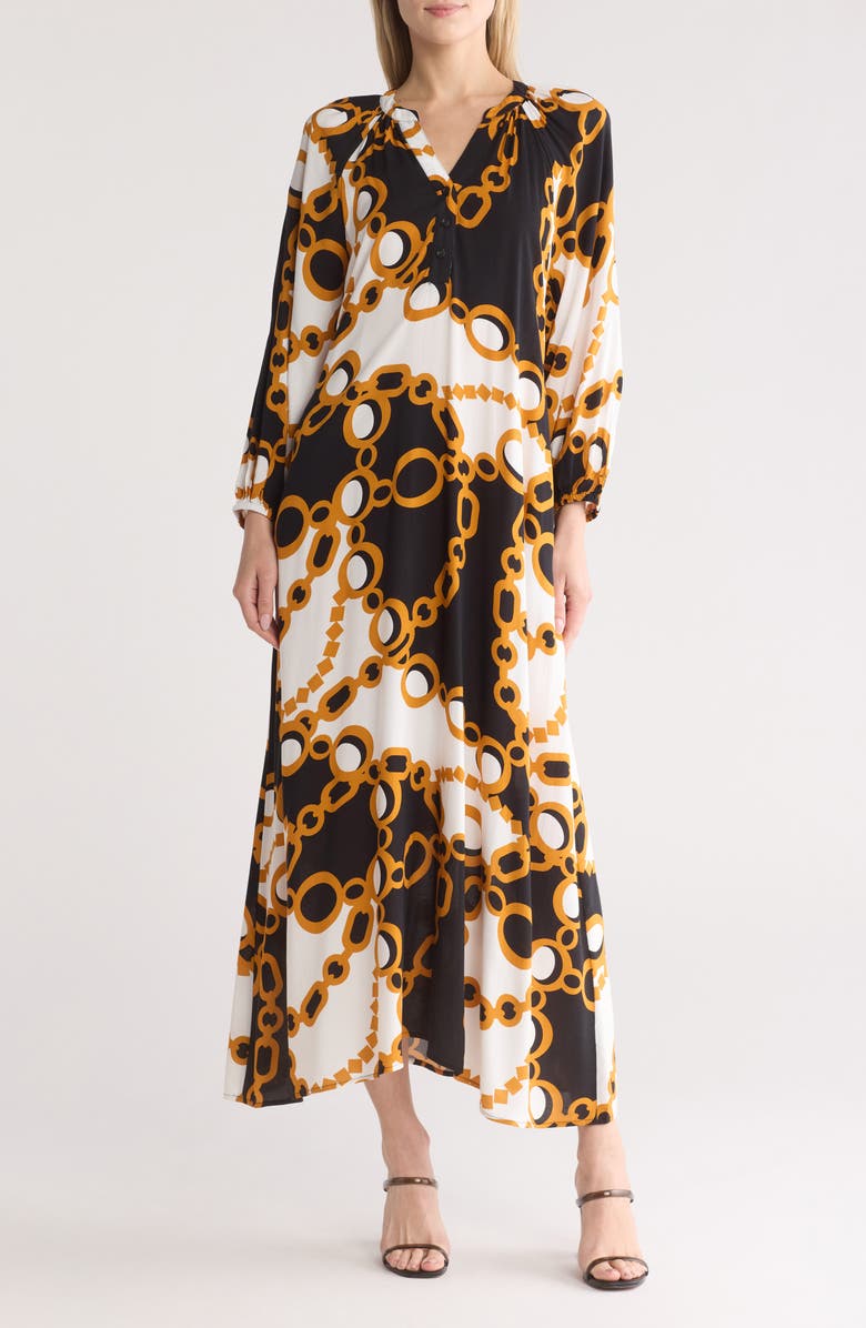 Love By Design Lauren Maxi Dress, Main, color, Geometry Link