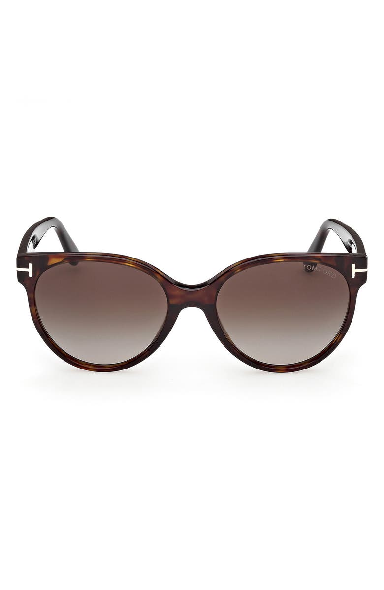 TOM FORD Tallulah 56mm Gradient Round Sunglasses, Main, color,