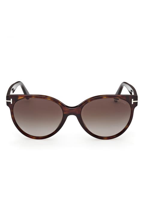 Tallulah 56mm Gradient Round Sunglasses