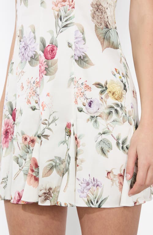 Alice And Olivia Julietta Slip Mini Dress In Sweet Nothings