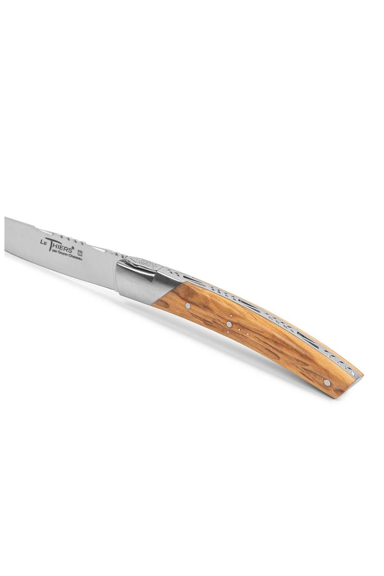 Set of 4 Pirou Castle Steak Knives, Alternate, color, WOOD