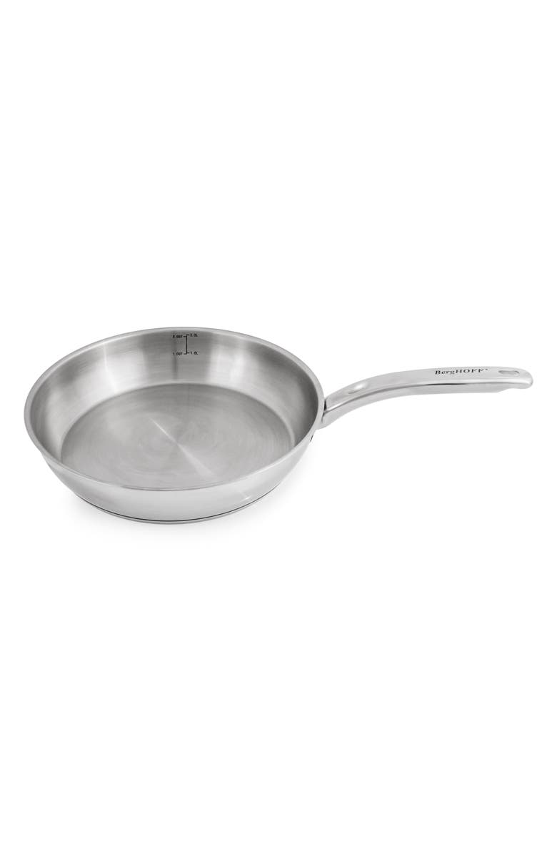 BergHOFF 18/10 Stainless Steel Skillet with Lid, Alternate, color,